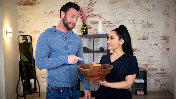 [NuruMassage] - Seth Gamble and Gabi Paltrova's Sexy Massage - Seth Gamble - Gabi Paltrova