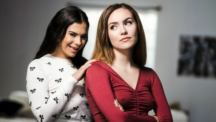 [WebYoung] - Brunette Bombshells in a Lesbian Romp - Violet Starr - Freya Parker