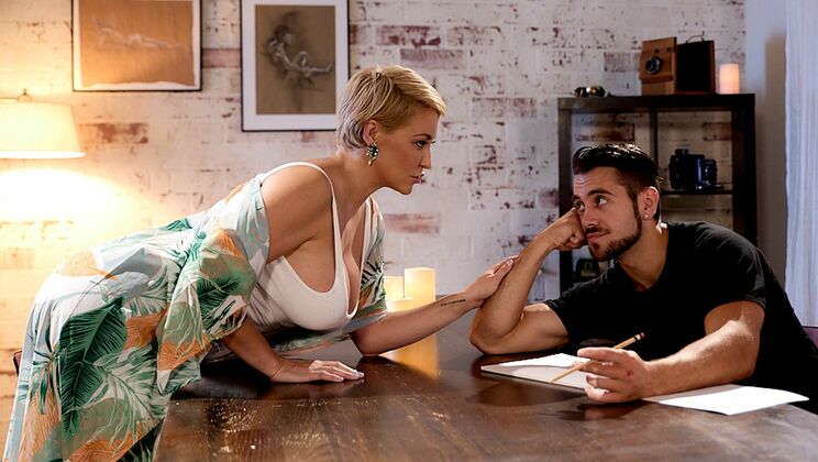 [NuruMassage] - Hairy Pussy Licking and Titty Fuck with Ryan Keely - Ryan Keely - Dante Colle