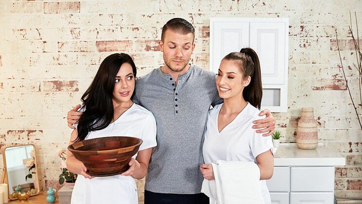 [NuruMassage] - Spencer Bradley and the Art of 69 and Deepthroat - Codey Steele - Whitney Wright - Spencer Bradley