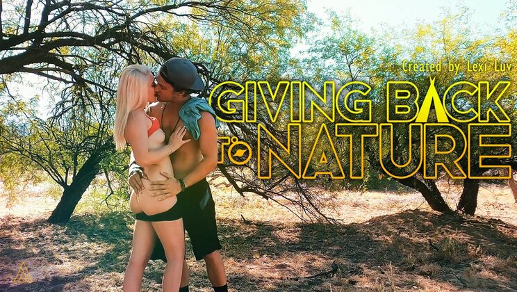 [ModelTime] - Blonde Lexi Luv Gets a Facial in Nature - Lexi Luv - Jake Franco