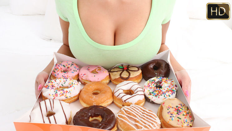 Busty Teen Layla London Donut Day Fun