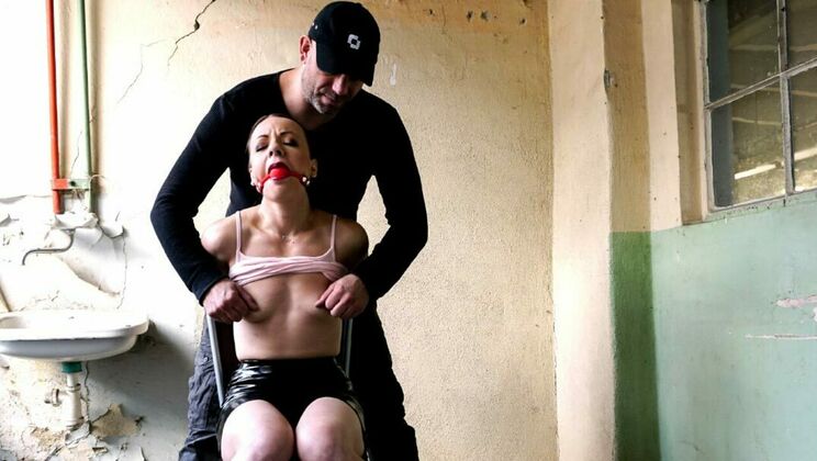 [Submissed] - Brunette Babe Tied Up and Teased