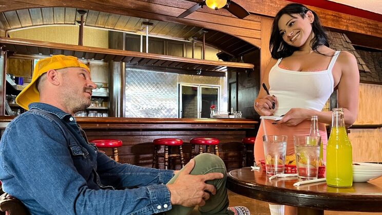 [BigNaturals] - Cowgirl Rides Big Cock with Socks