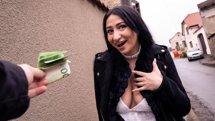 Big Tits French Girl Gets Facial