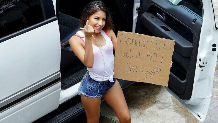 Zaya Cassidy's Car Wash T-Shirt Temptation