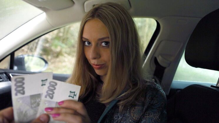 Cute Russian Girl Masturbates in Public