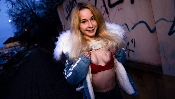 Big Cock Fuck for Natural Tits Model