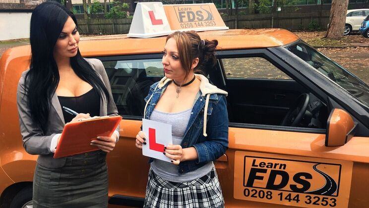 Teen Fails Driver's Test Gets Lesbian Sex
