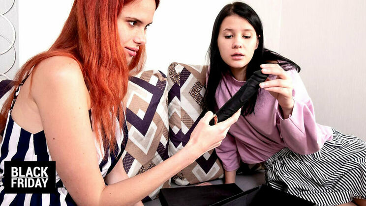 Small Tits Lesbians Enjoy Black Friday with Sex Toys