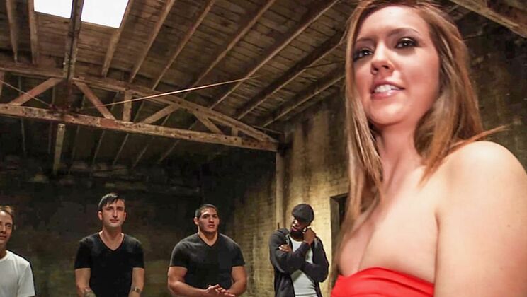 Maddy's Big Blowbang with 12 Guys