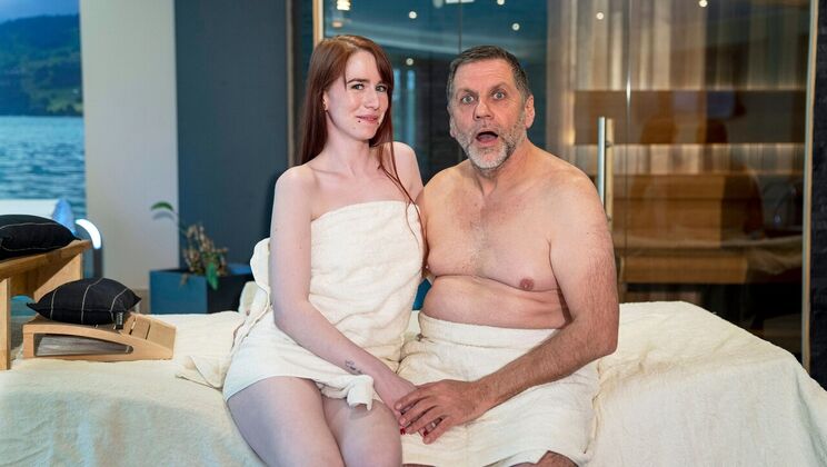 Ball Licking & Blowjob During Steamy Massage Session