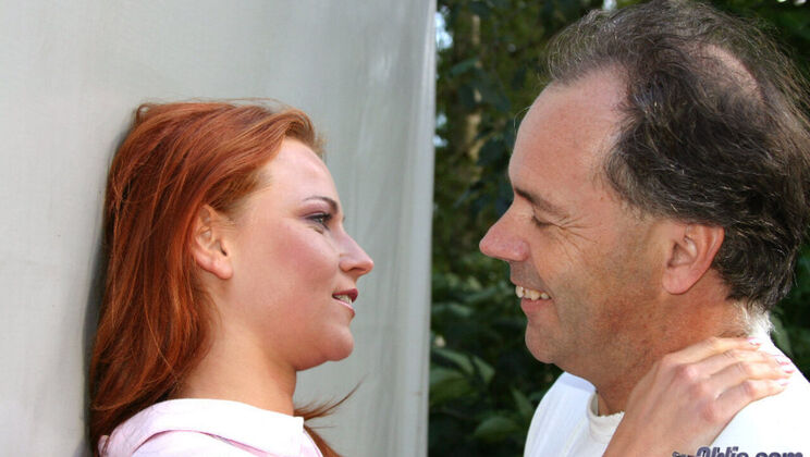 Parking Lot Sex with Redhead Beauty Jasmina