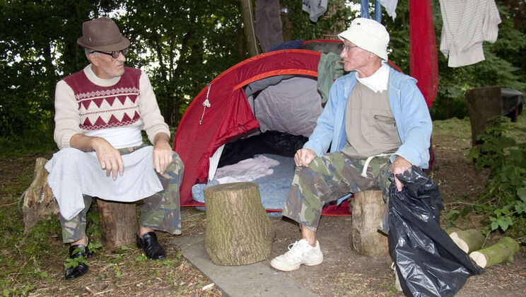 Doggystyle and Blowjob Charity with Old and Young