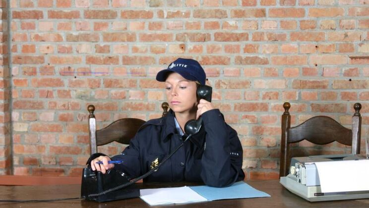 Natural Tits Girl Fucks Cop