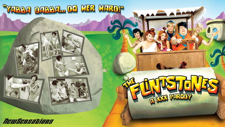 Big Tit Brunettes in Flintstones Parody
