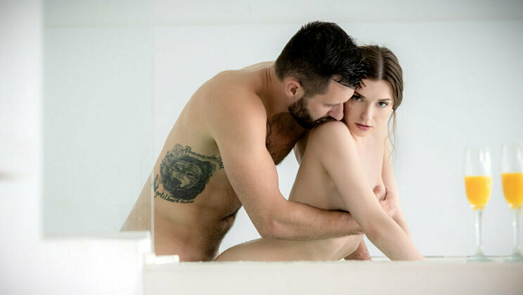 Creampie and Fingering: A Brunette's Delight