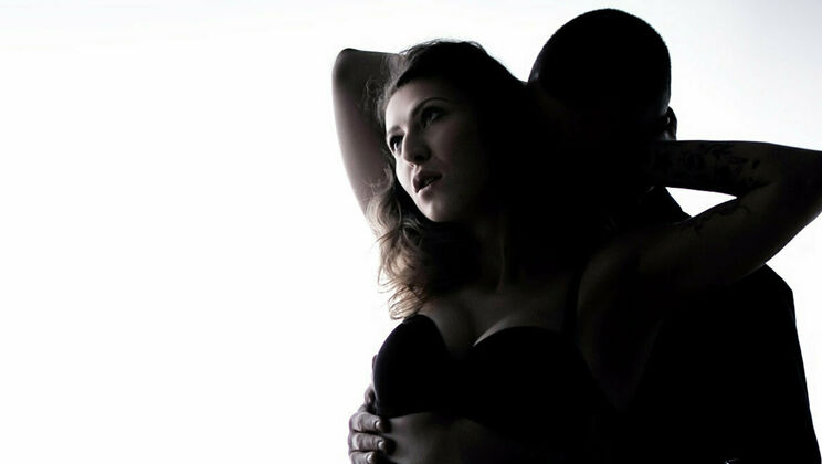 [SexArt] - Tattooed Brunette Takes it from Behind