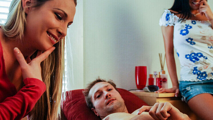 Morning FFM Threesome with Harmony, Mikayla, and Eric