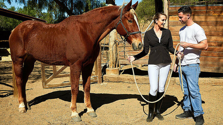 Seth Gamble Fucks Hot Mom Brett Rossi Outdoors