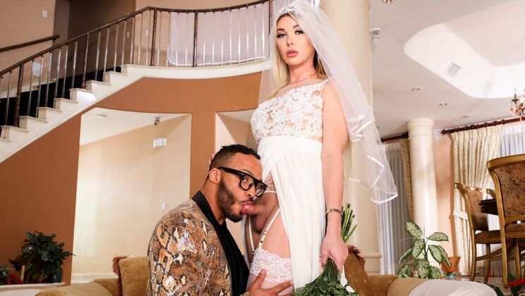 [GenderXFilms] - Blonde Trans Bride Aubrey Kate's Big Tits - Aubrey Kate - Dillon Diaz
