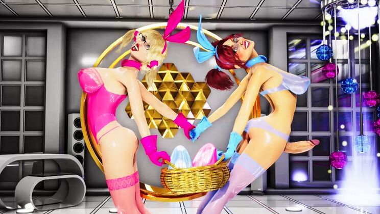 [Futanarica] - Rioting Bunnies in Lingerie