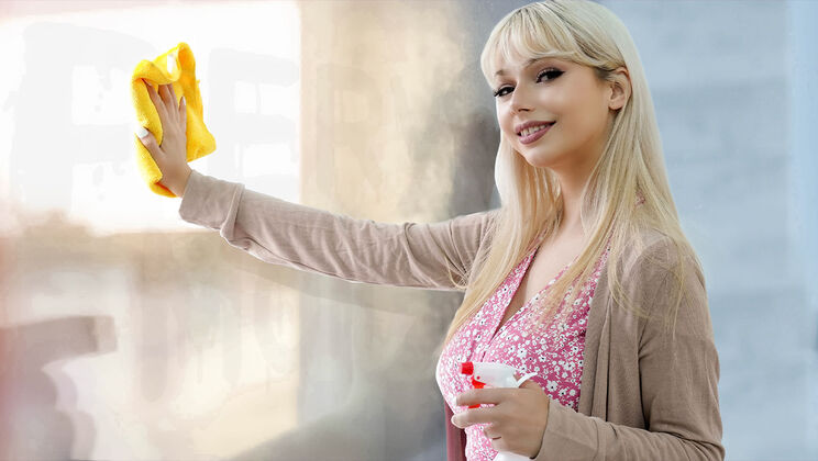 [PervMom] - Big Tit Blowjob in the Bathroom