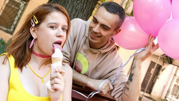 Redhead Teen Red Louboutin Gets Doggystyle Fucked by Willy Regal