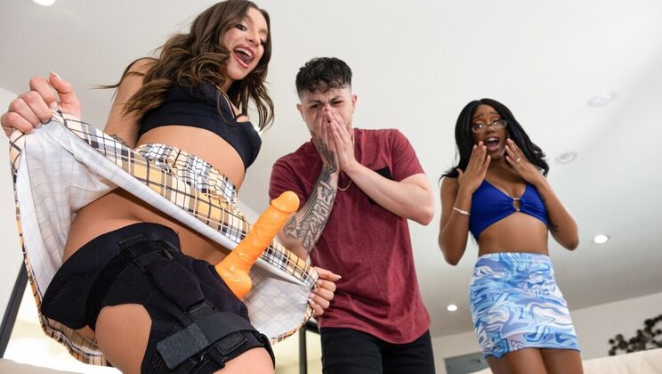 [Brazzers] - Athletic Brunettes Enjoy Strap-On Sex