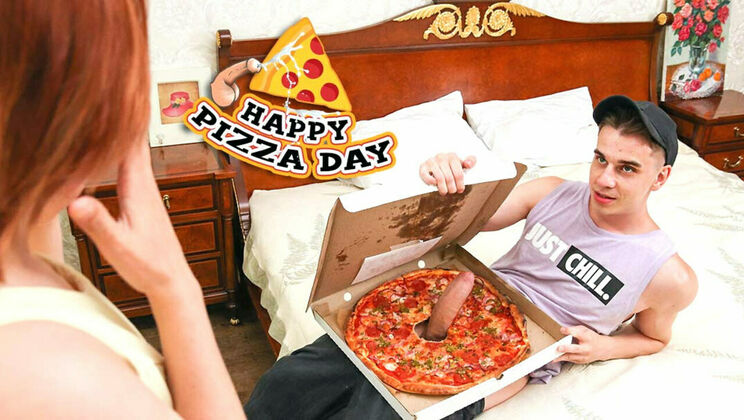 [ClubSweethearts] - Handjob and Cumshot on Pepperoni Pizza Day