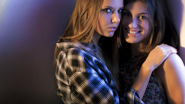 Lesbian Bra and Striptease