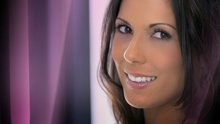 Small Tits Brunette Masturbates with Dildo