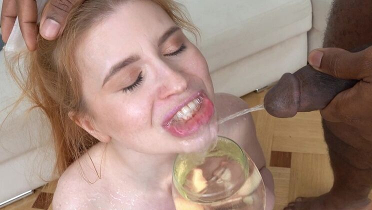 Aliska Dark's anal fun with 3 huge black cocks