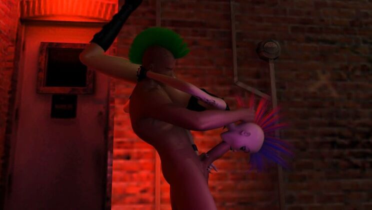 Big Tits Anime Girl Sucks Huge Cock Outdoor - SentiMetal Deepthroat