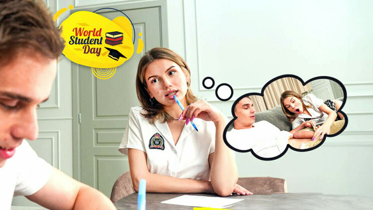 Doggystyle Sex with Shaved Brunette Teen