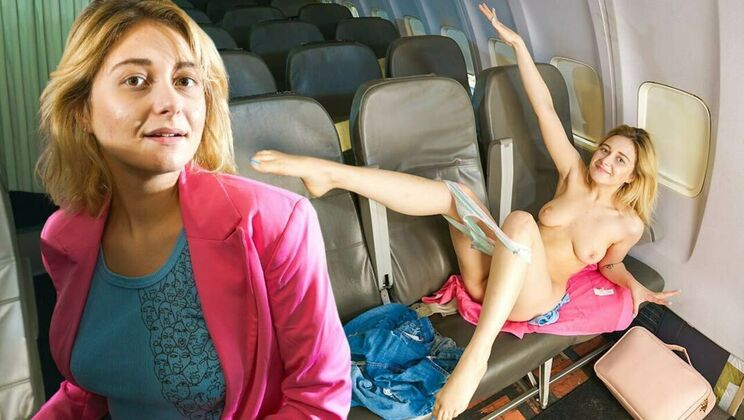 Alexis' Shaved Pussy and Flying Fun