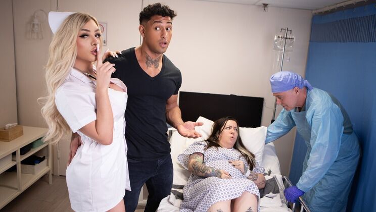 [TransAngels] - Interracial Sex with Horny Nurse and Big Cock