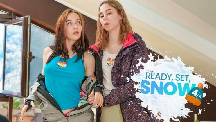 [ClubSweethearts] - Kissing and Licking in Lesbian Snow Play - Erika Mori - Alice Flore