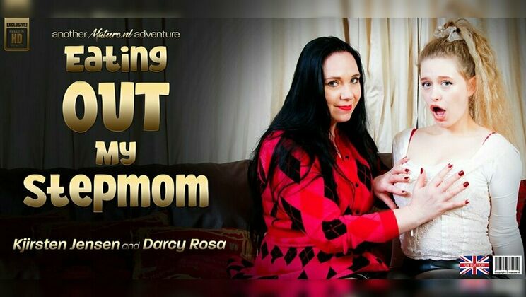 Stepmom Kjirsten Jensen Gets Her Pussy Licked by Darcy Rosa, the Lesbian Stepdaughter