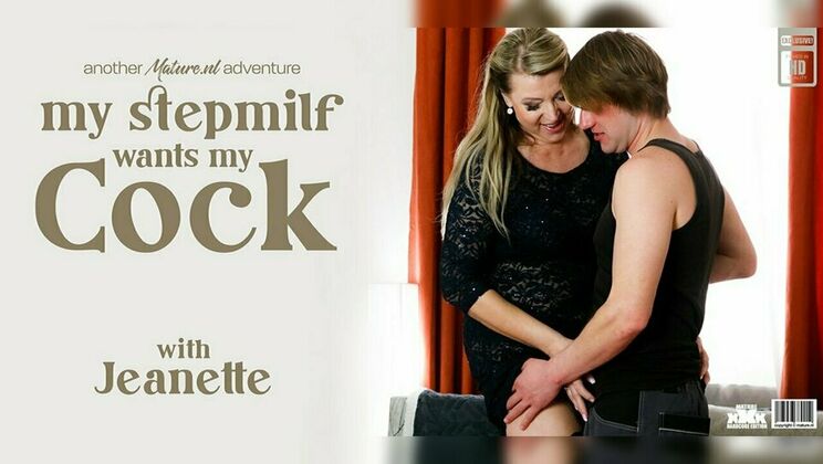 [Mature.nl] - Hot MILF Jeanette Fucks Her Toyboy on the Sofa - Jeanette - Rick Palmer