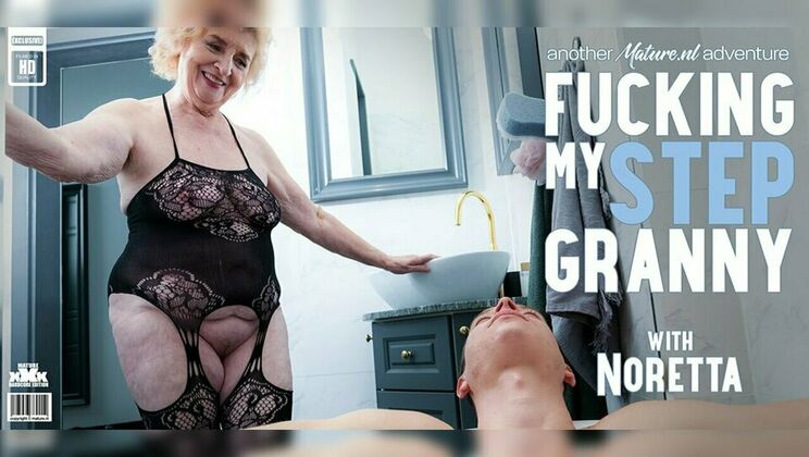 [Mature.nl] - Granny Noretta Sucks Stepson's Cock and Swallows - Nikki Nuttz - Noretta