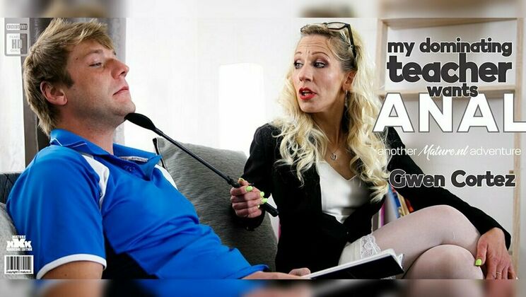 [Mature.nl] - Milf Gwen Cortez Fucks Anal with Young Student
