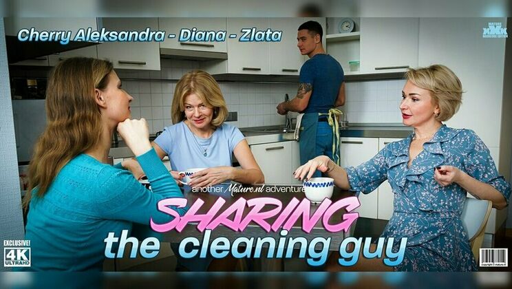 [Mature.nl] - Sexy mature babes with big cocks in group sex fest