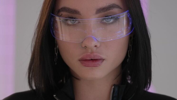 Couple's Rough Sex in a Spaceship with Cyber Shot