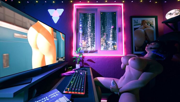 Deepthroat and Cumshot with a Hot Redhead