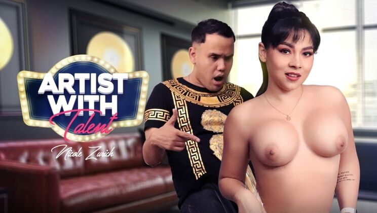 Brunette Nicole Zurich in High Heeled Hardcore