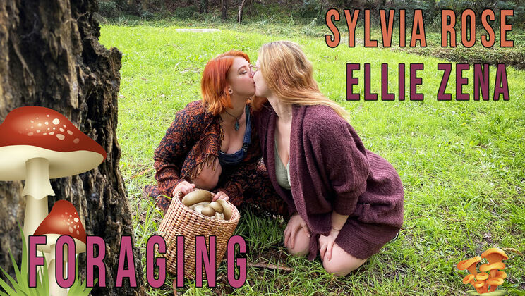 Wild Lesbian Action - Ellie Zena & Sylvia Rose Outdoor Fingering