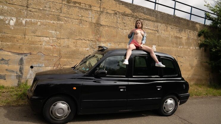 Sexy Brunette Agatha Shay in Taxi