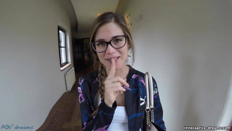 Small Tits Brunette Little Caprice in Standing Doggystyle