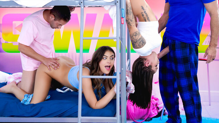 [DaughterSwap] - College Swap Day: Lesbian Blowjobs and Spanking - Nicky Rebel - Selina Bentz - Peter Fitzwell - Bunny Fae